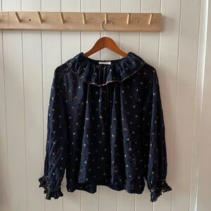 Doen Ethel Top in Navy